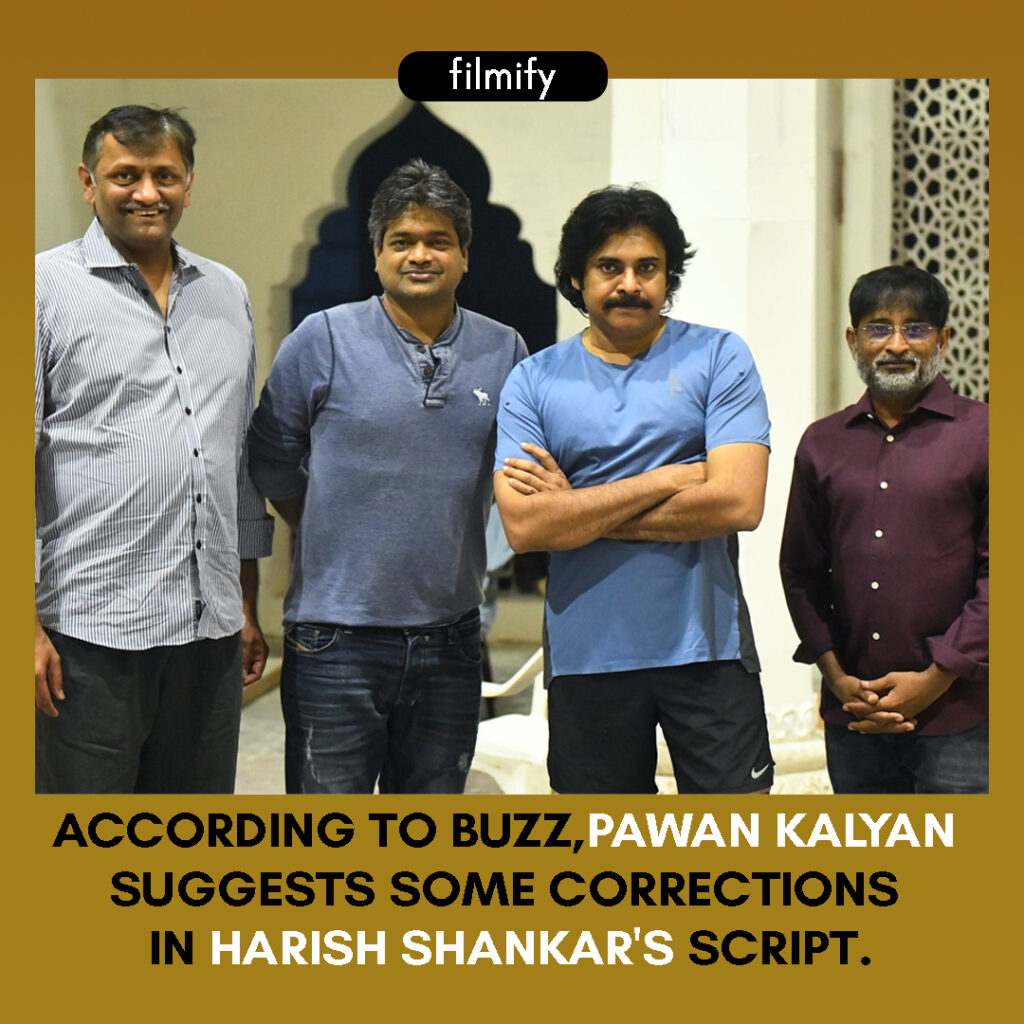 Pawan Kalyan suggests correction to Harish's script