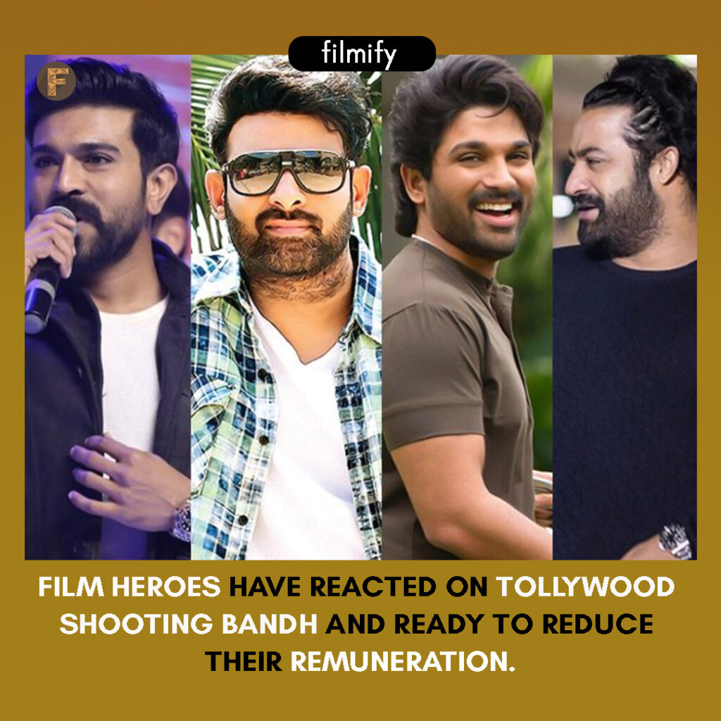 Tollywood heroes ready to loose their Profits