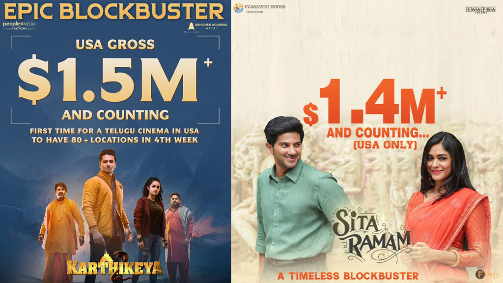 Sitaramam and Karthikeya 2 movies are shaking Overseas