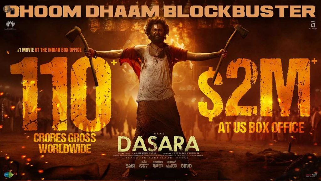 Dasara movie that collected 2 million dollars in overseas