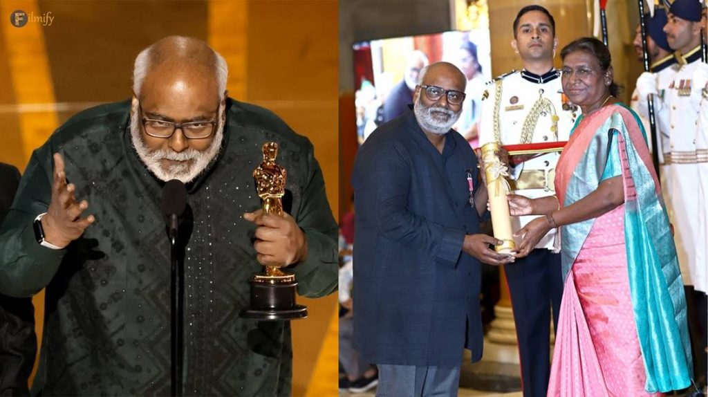 Tollywood legendary music director Keeravani received the Padma award