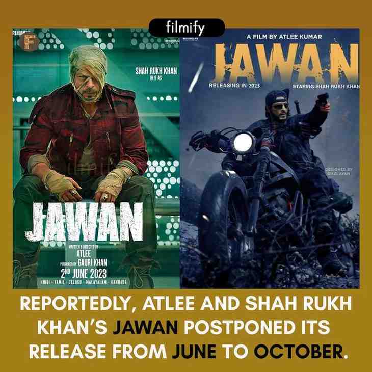 SRK's Jawan is postponed