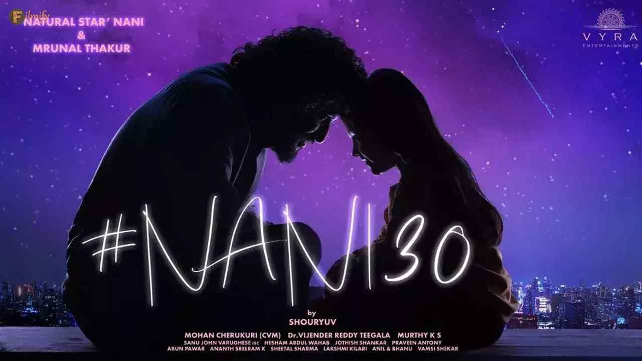 Nani's 30th movie title glimpses on that day?