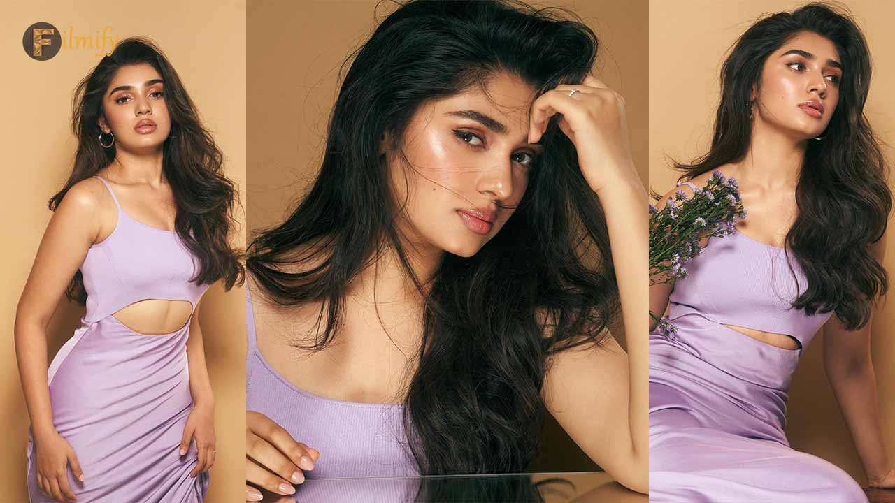 Krithi Shetty glows in purple for 6M Insta Family