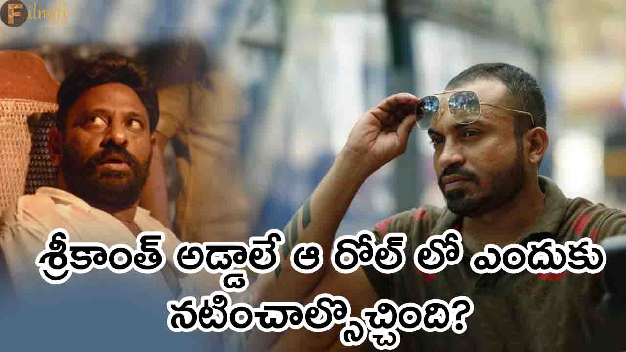 why-did-srikanth-addala-act-in-that-role