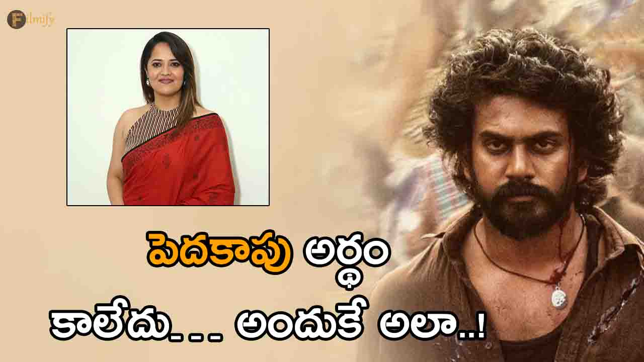 Anasuya made sensational comments about her role in the movie Pedakapu