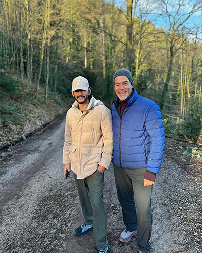 Super star Mahesh Babu trekked up the Black Forest mountain in Germany