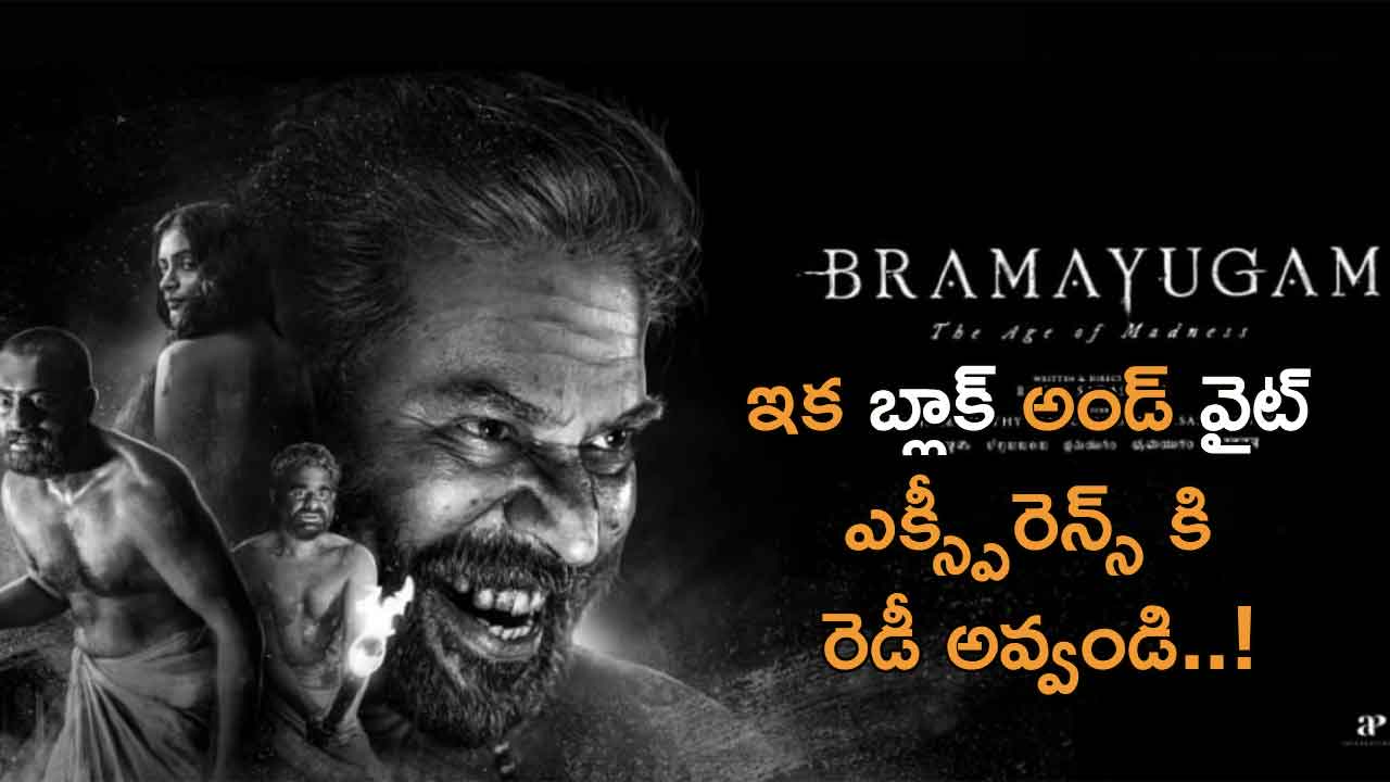 "Bhramayugam" movie was released only in black and white