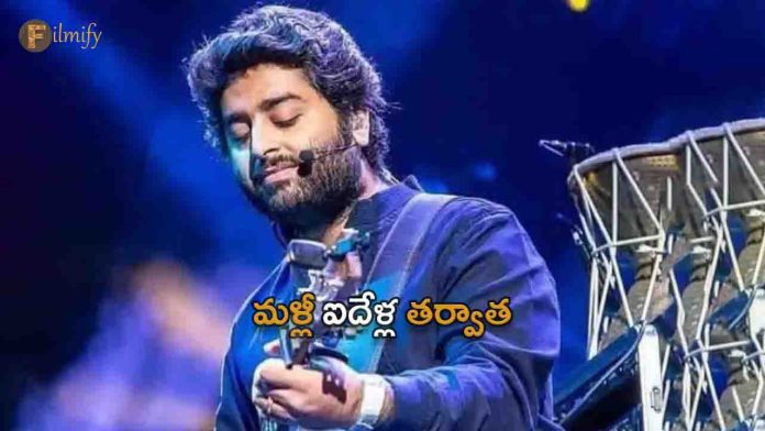 Arijit Singh sings in Telugu after five years