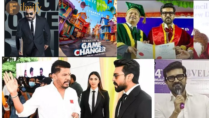 Game Changer Release date:Ram Charan announced the release date of the game changer on the doctorate stage.