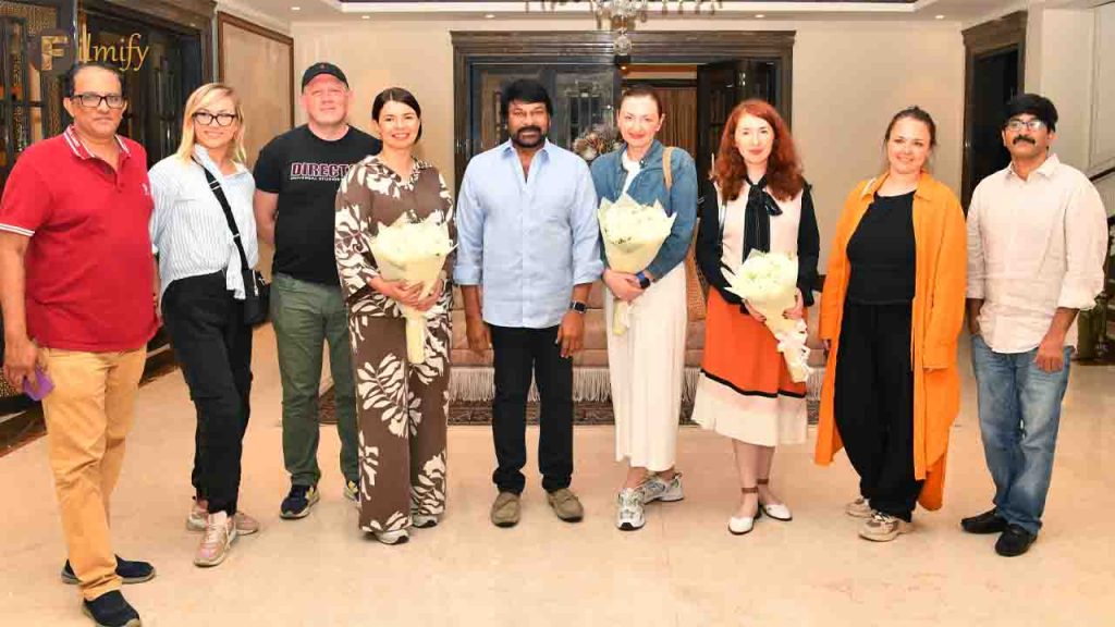 A team from the Russian Ministry of Culture meet Megastar Chiranjeevi