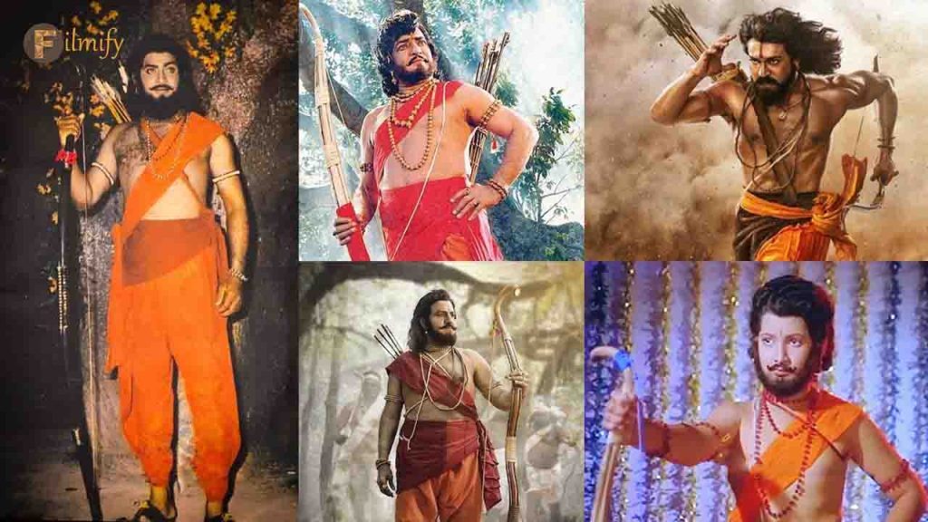 Telugu heroes appeared as "Alluri Sitaramaraju" on the silver screen